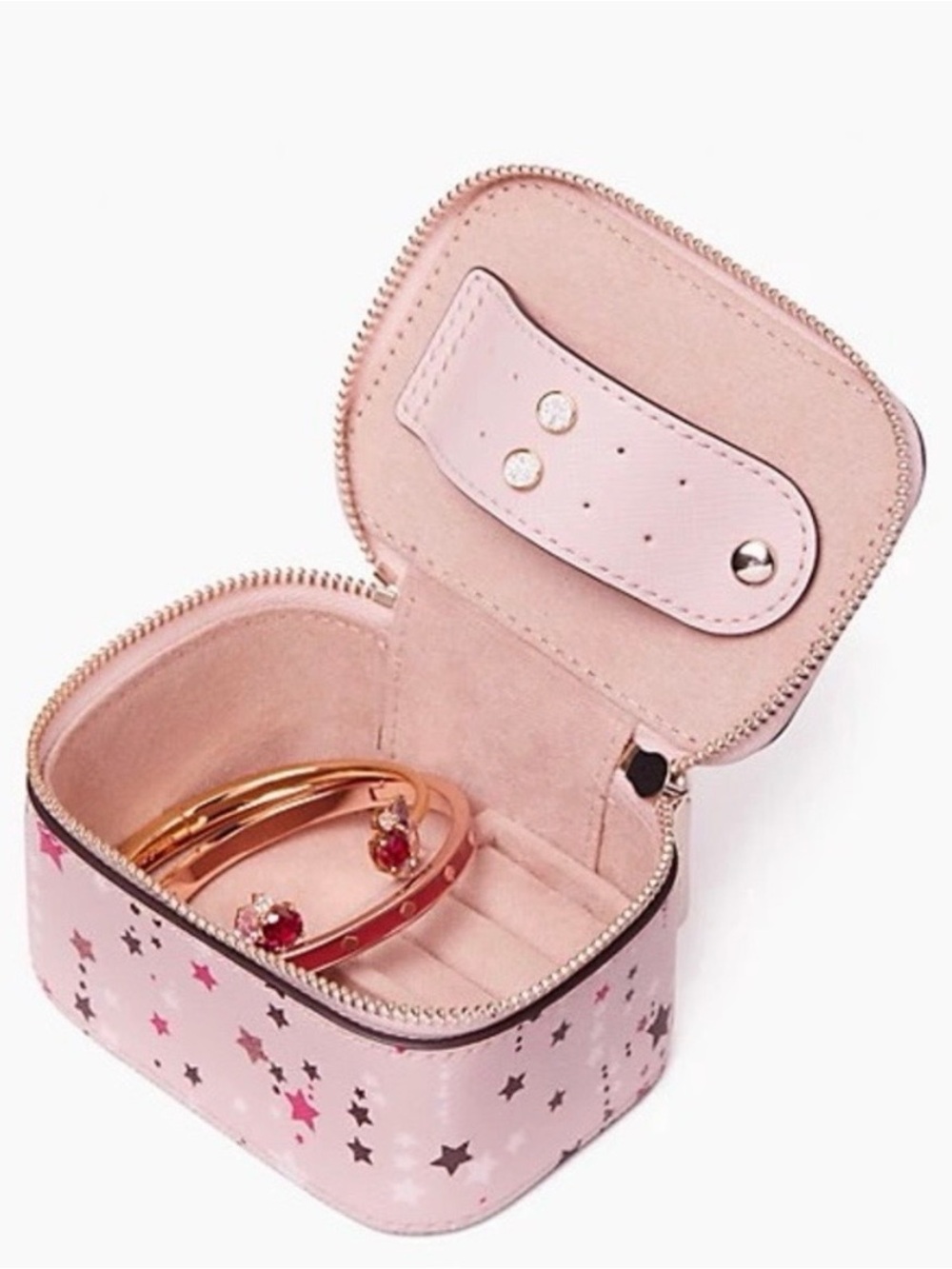 kate spade Pink Star Pattern Jewelry Case - Picture 5 of 5